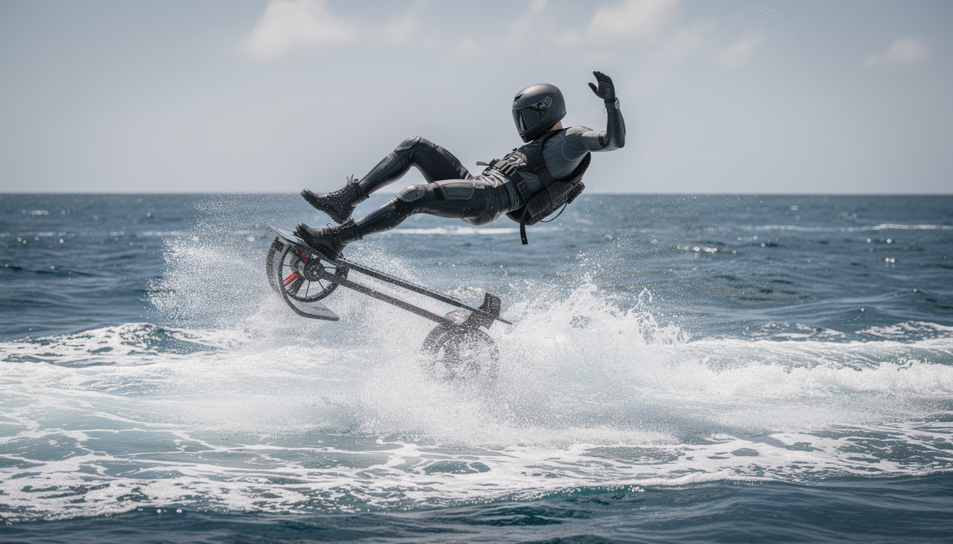 découvrez la vidéo choc de la chute spectaculaire de franky zapata à l'eau lors de son exploit impressionnant. retrouvez tous les détails et réactions.